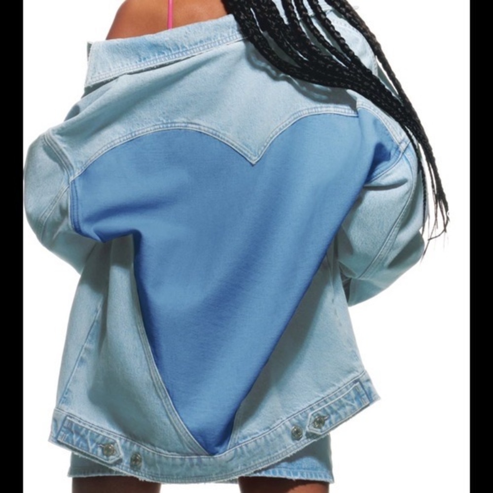 Zara Heart Denim Jacket M - L
